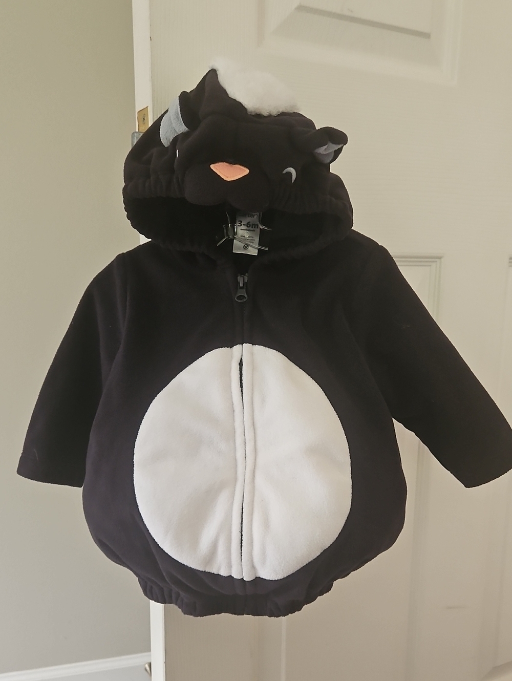 Carter's Baby Skunk Hooded Zip-up Fleece Costume